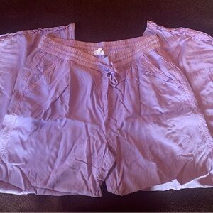 Women's lavender wide-leg pants Aerie!